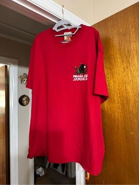 Piranha Joe Jamaica Red Men's Graphic Tee